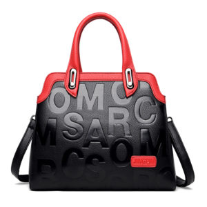 Luxury letter indentation tote bag