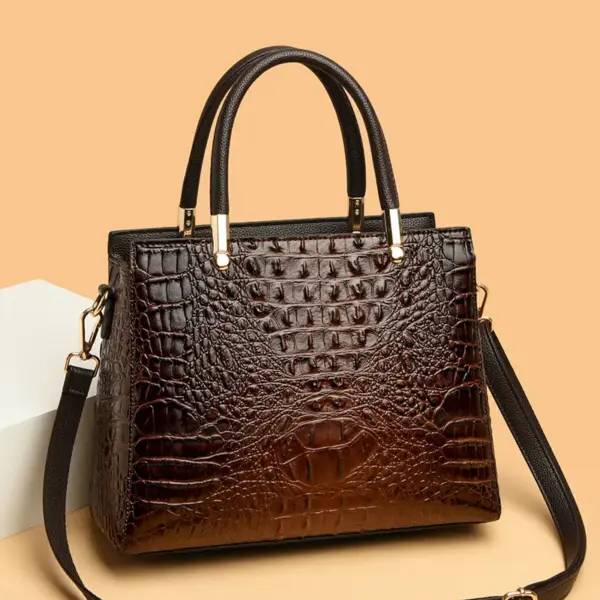 Luxury premium crocodile pattern tote bag - Image 13