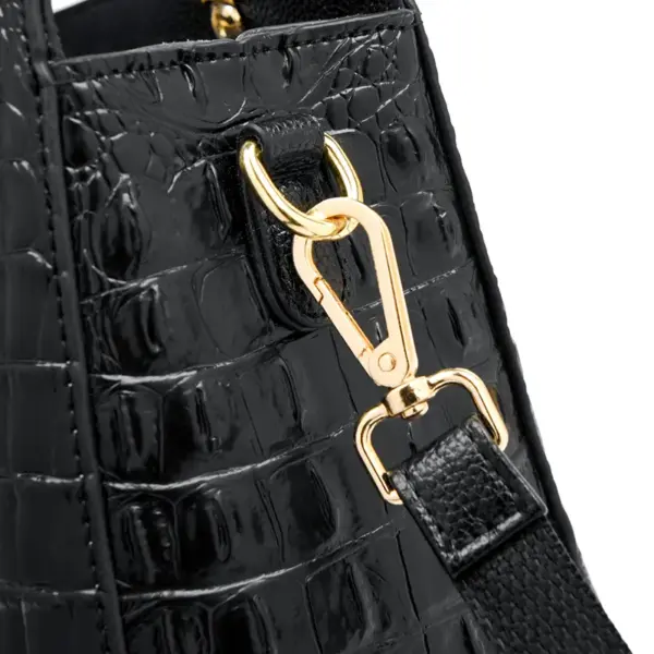 Luxury premium crocodile pattern tote bag - Image 8