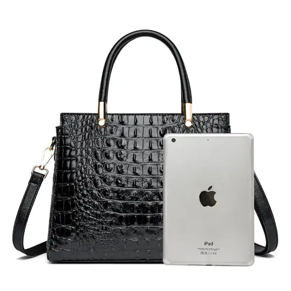 Luxury premium crocodile pattern tote bag - Image 2