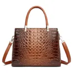 Luxury premium crocodile pattern tote bag