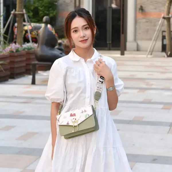 Modern stylish color printing sling bag - Image 11