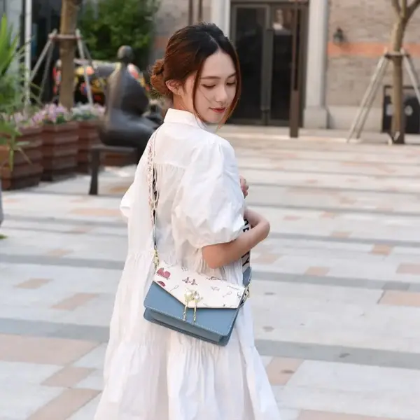 Modern stylish color printing sling bag - Image 13