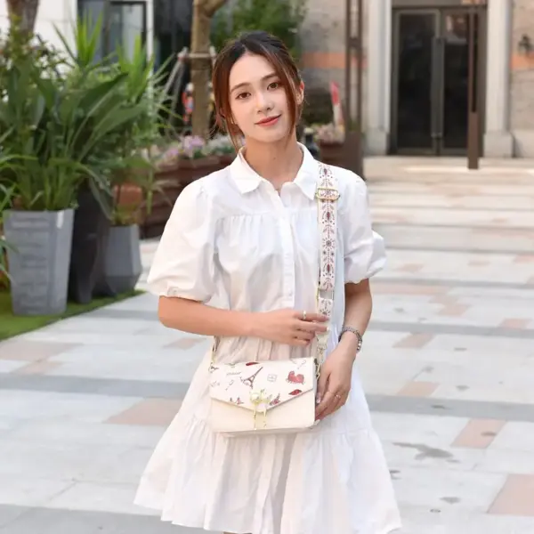 Modern stylish color printing sling bag - Image 19