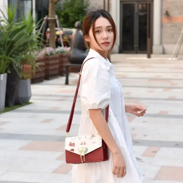 Modern stylish color printing sling bag - Image 20