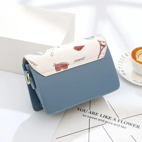 Modern stylish color printing sling bag - Image 6