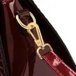 Premium bright leather crocodile pattern bag - Image 6