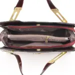 Premium bright leather crocodile pattern bag - Image 15
