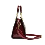 Premium bright leather crocodile pattern bag - Image 2