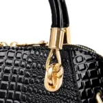 Premium zipper pattern crocodile designer bag - Image 6