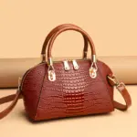 Premium zipper pattern crocodile designer bag - Image 12