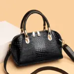 Premium zipper pattern crocodile designer bag - Image 13