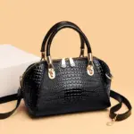 Premium zipper pattern crocodile designer bag - Image 14