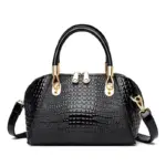 Premium zipper pattern crocodile designer bag