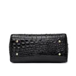 Luxury zipper pattern crocodile tote bag - Image 4