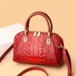 Luxury zipper pattern crocodile tote bag - Image 16