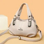 Elegant soft leather casual tote - Image 12