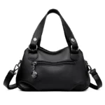 Elegant soft leather casual tote - Image 4