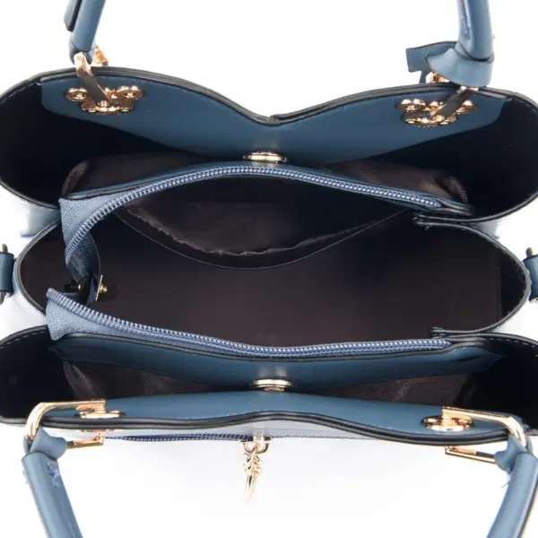 Splicing pattern luxury designer tote bag - Image 6