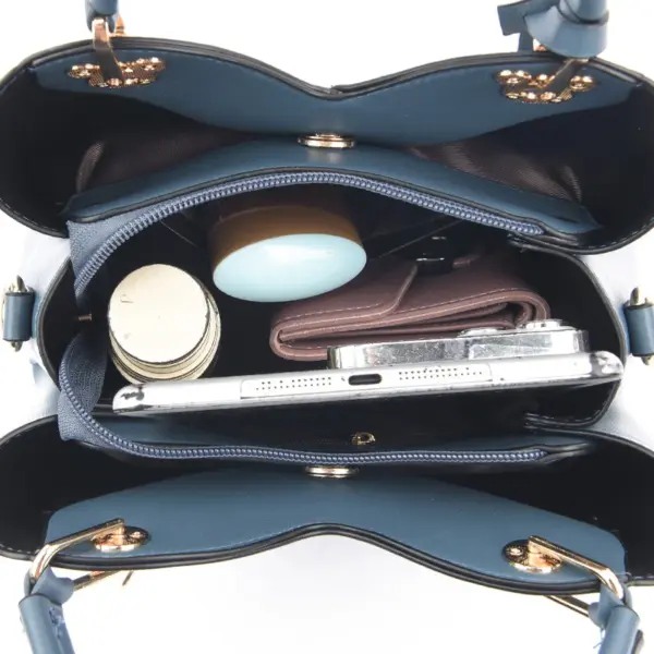 Splicing pattern luxury designer tote bag - Image 7