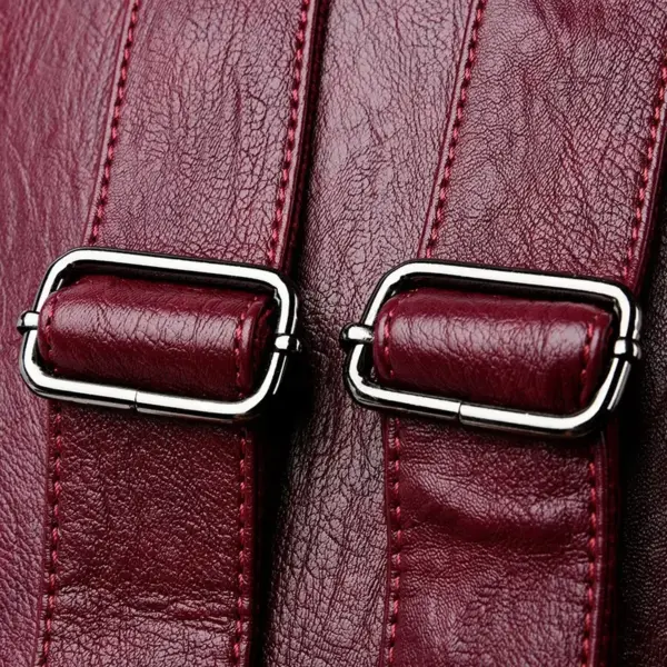 Stylish high quality leather backpack - Image 6