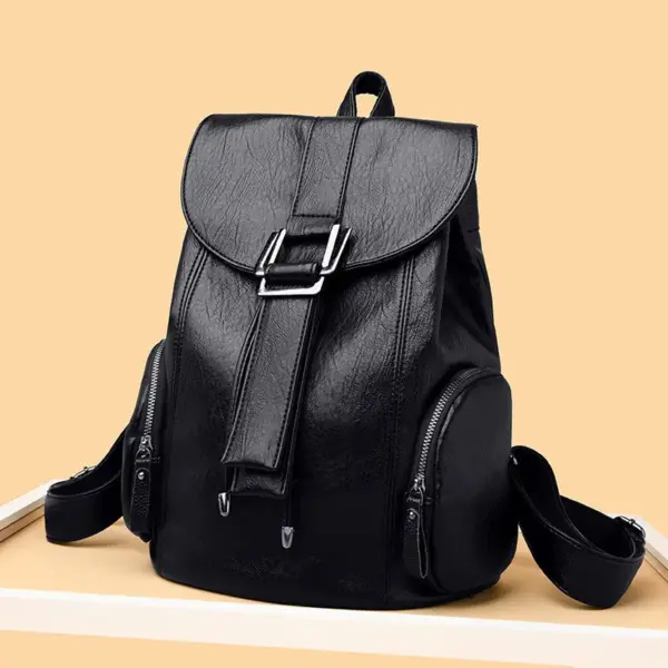Stylish high quality leather backpack - Image 15