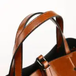 Vintage classic oil wax leather tote bag - Image 14
