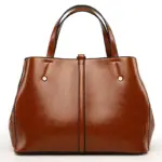 Vintage classic oil wax leather tote bag - Image 2