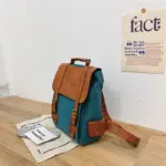 Contrast color large capacity backpack - Image 3