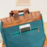 Contrast color large capacity backpack - Image 8