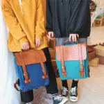 Contrast color large capacity backpack - Image 9