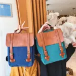 Contrast color large capacity backpack - Image 10