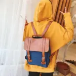 Contrast color large capacity backpack - Image 12