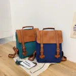 Contrast color large capacity backpack - Image 15