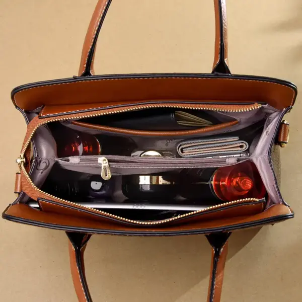 Crocodile embossed vintage women tote bag - Image 6