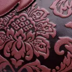 Flower embossed ring handle vintage handbag - Image 13