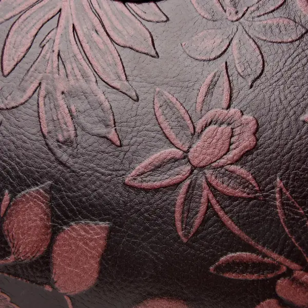 Flower embossed vintage tote bag - Image 4