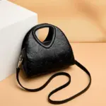 Flower embossed vintage tote bag - Image 9
