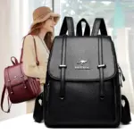 High quality elegant leather backpack - Image 17
