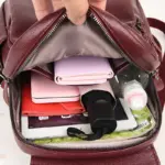 High quality elegant leather backpack - Image 16