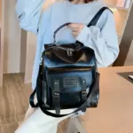 High quality vintage premium leather backpack - Image 5