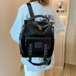 High quality vintage premium leather backpack - Image 7