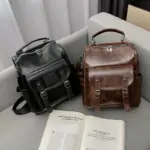 High quality vintage premium leather backpack - Image 8