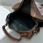 High quality vintage premium leather backpack - Image 11
