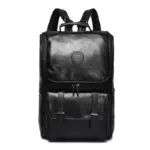 Large capacity classic leather backpack