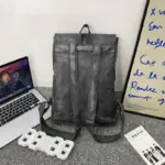 Large capacity multi pocket leather backpack - Image 12