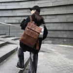 Large capacity multi pocket leather backpack - Image 17
