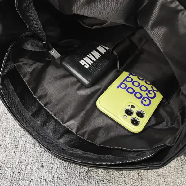 Large capacity multi pocket leather backpack - Image 18