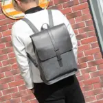 Large capacity oil wax leather backpack - Image 11