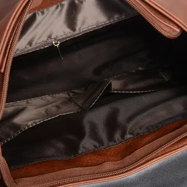 Large capacity oil wax leather backpack - Image 17